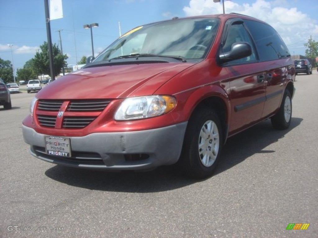 Inferno Red Crystal Pearl Dodge Caravan