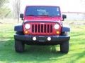 2007 Flame Red Jeep Wrangler Unlimited X 4x4  photo #2