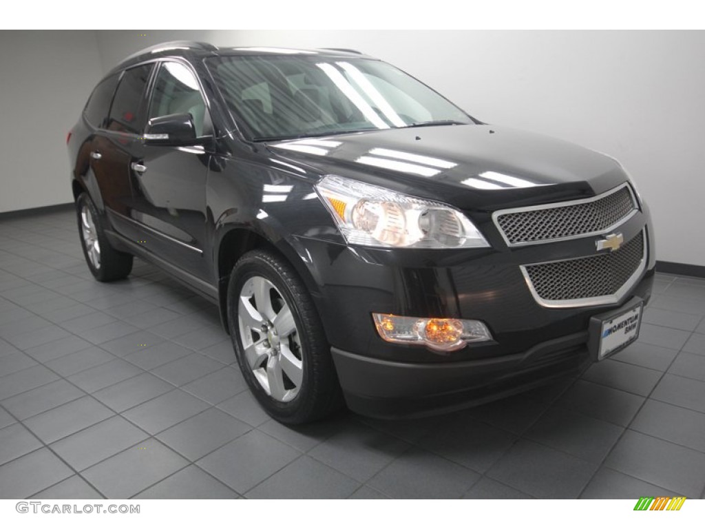 2010 Traverse LTZ - Black Granite Metallic / Light Gray photo #1