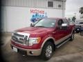 2010 Red Candy Metallic Ford F150 Lariat SuperCrew 4x4  photo #1