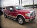 2010 Red Candy Metallic Ford F150 Lariat SuperCrew 4x4  photo #3