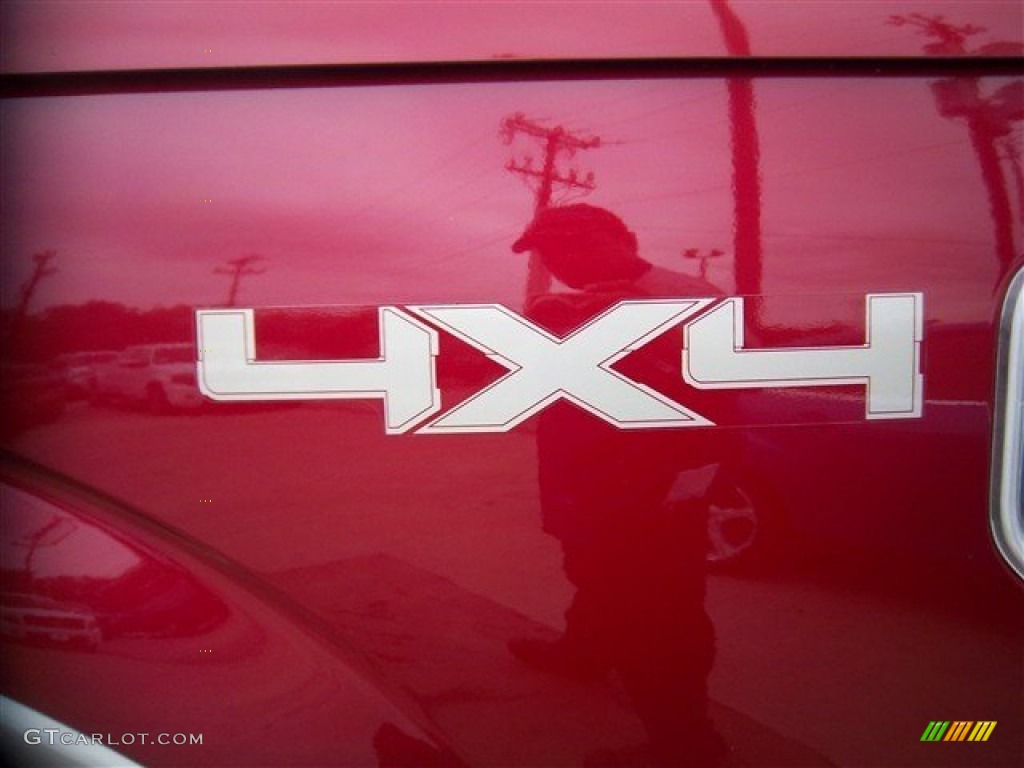 2010 F150 Lariat SuperCrew 4x4 - Red Candy Metallic / Medium Stone photo #10