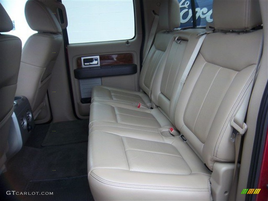 2010 F150 Lariat SuperCrew 4x4 - Red Candy Metallic / Medium Stone photo #18