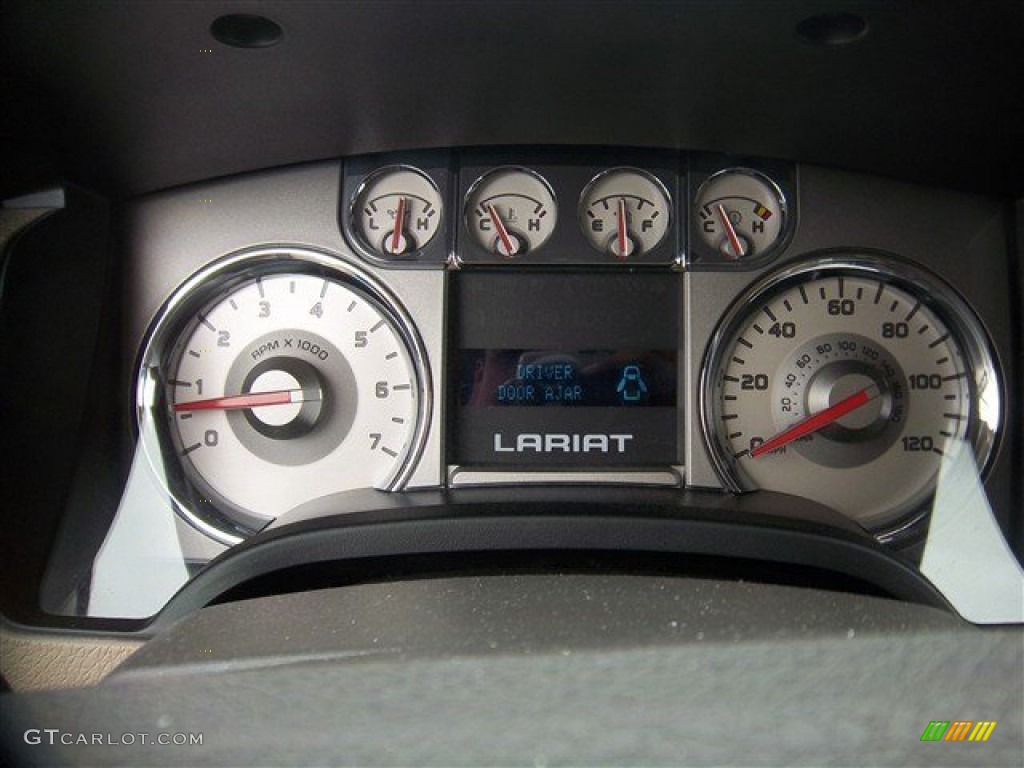 2010 F150 Lariat SuperCrew 4x4 - Red Candy Metallic / Medium Stone photo #27