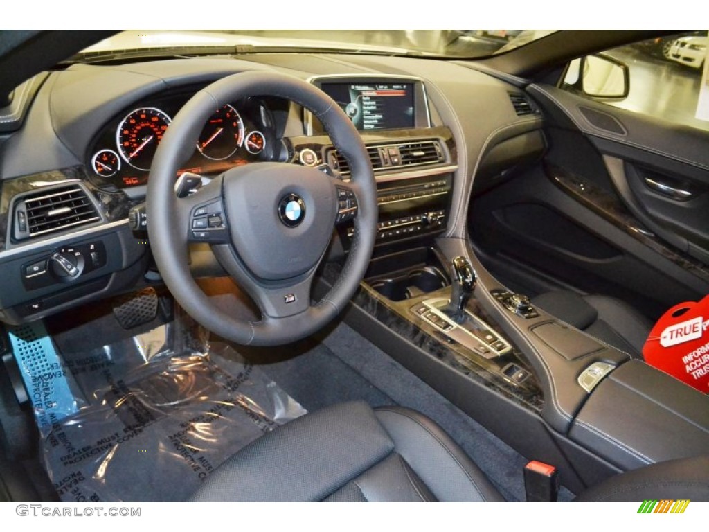 Black Interior 2014 BMW 6 Series 650i Convertible Photo #81416295