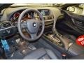 Black 2014 BMW 6 Series 650i Convertible Interior Color