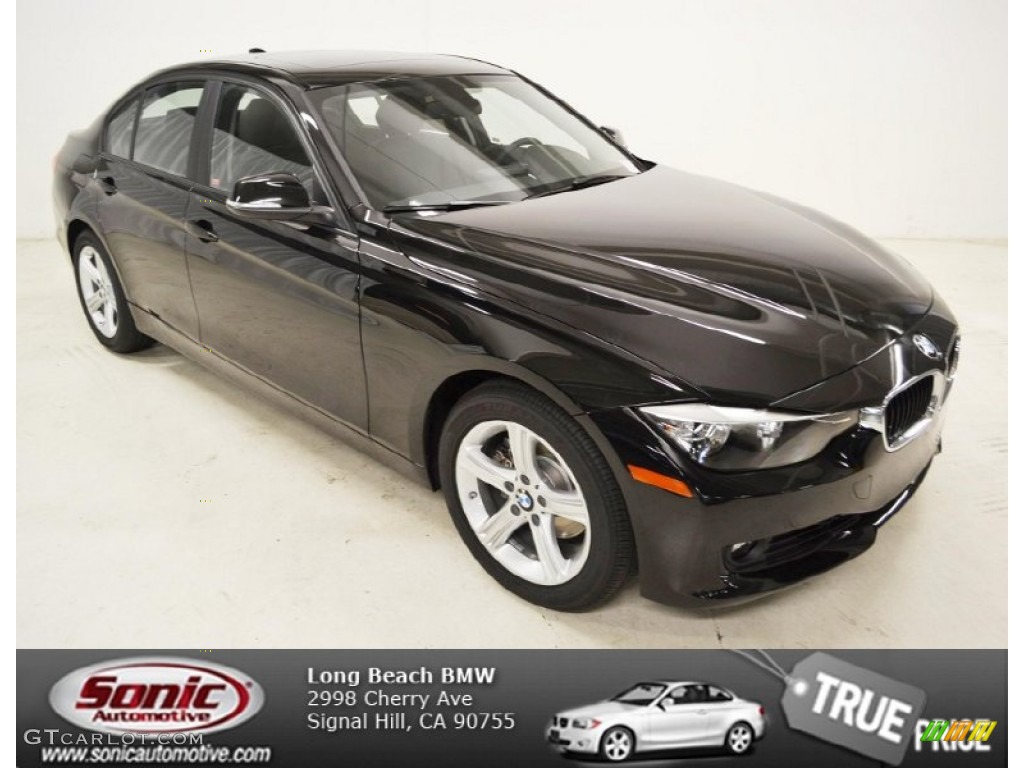2013 3 Series 328i Sedan - Jet Black / Black photo #1