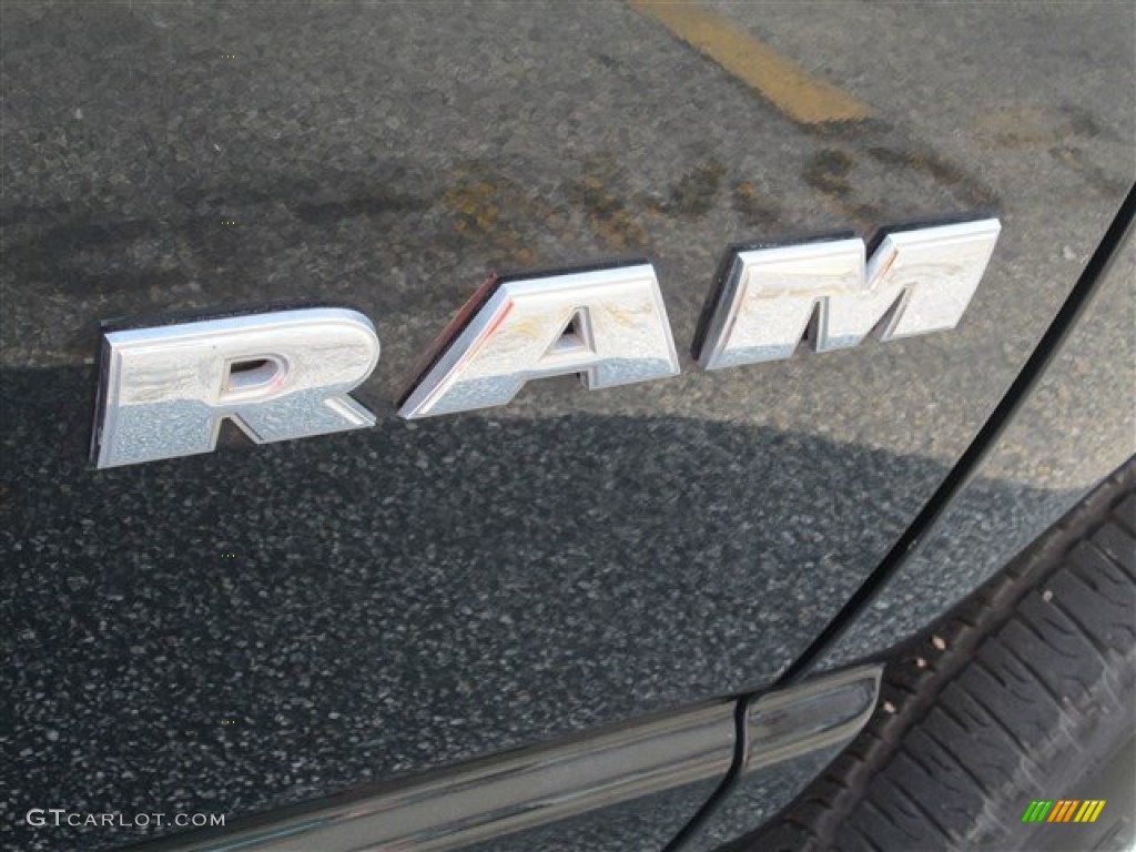 2008 Ram 1500 SLT Quad Cab - Brilliant Black Crystal Pearl / Medium Slate Gray photo #2