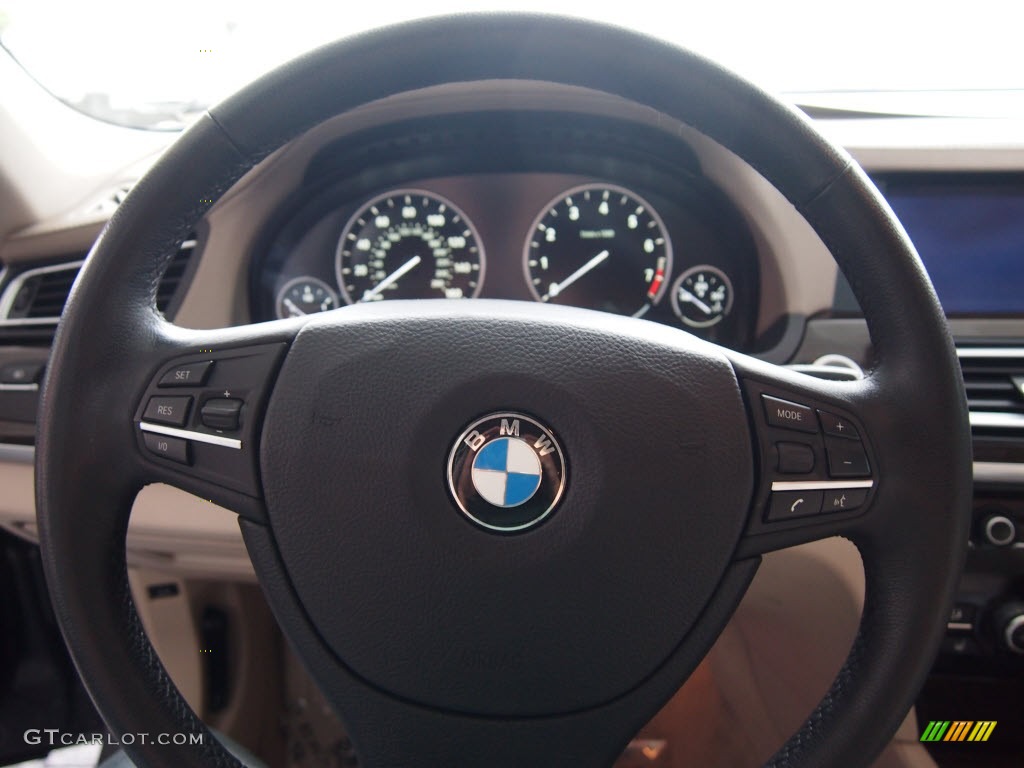 2010 7 Series 750Li Sedan - Space Gray Metallic / Oyster Nappa Leather photo #19