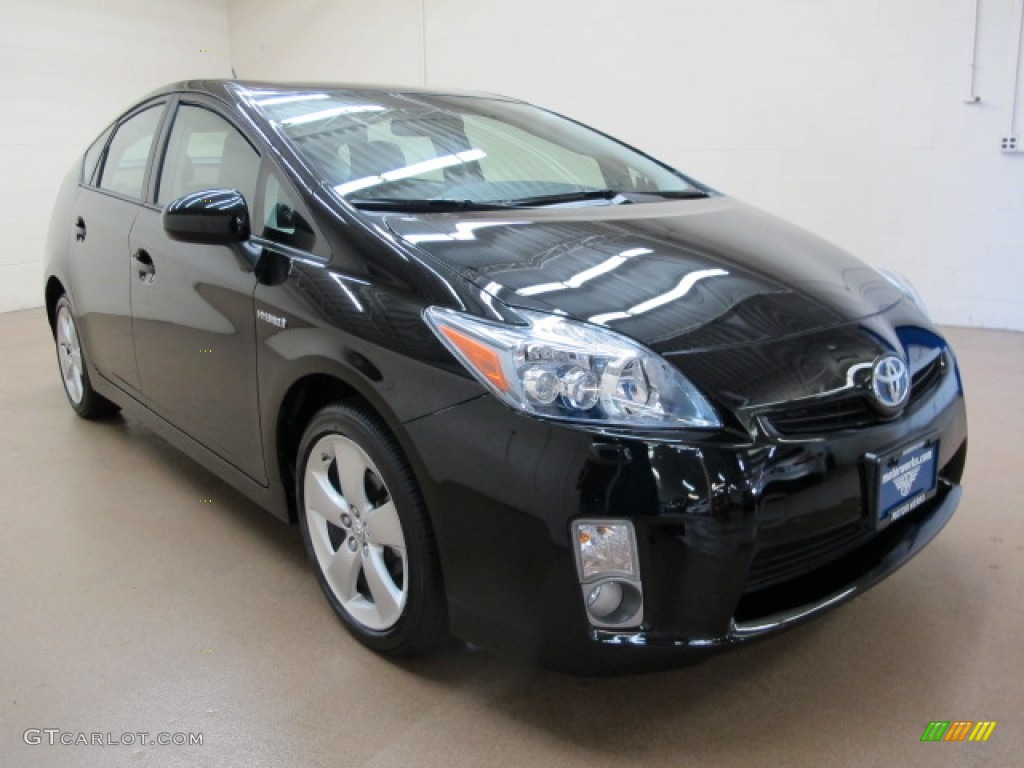 2010 Prius Hybrid V - Black / Dark Gray photo #1