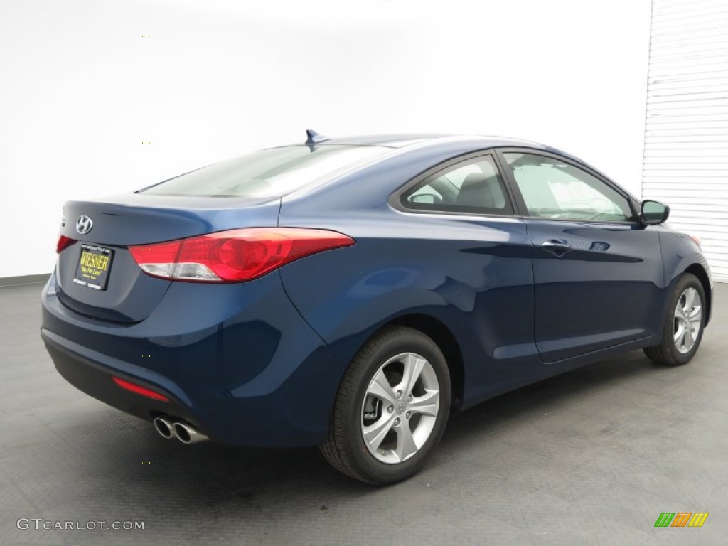 2013 Elantra Coupe GS - Atlantic Blue / Gray photo #3