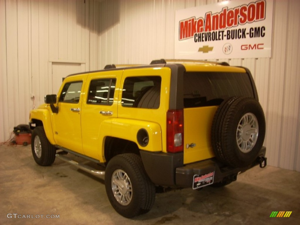 2007 H3  - Yellow / Ebony Black photo #3