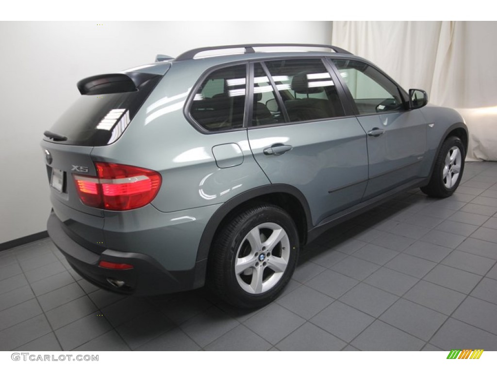2008 X5 3.0si - Mineral Green Metallic / Sand Beige photo #12