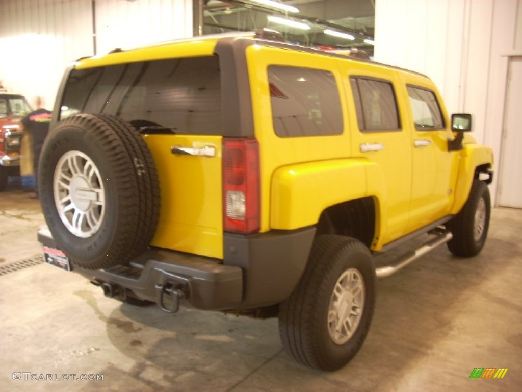2007 H3  - Yellow / Ebony Black photo #13