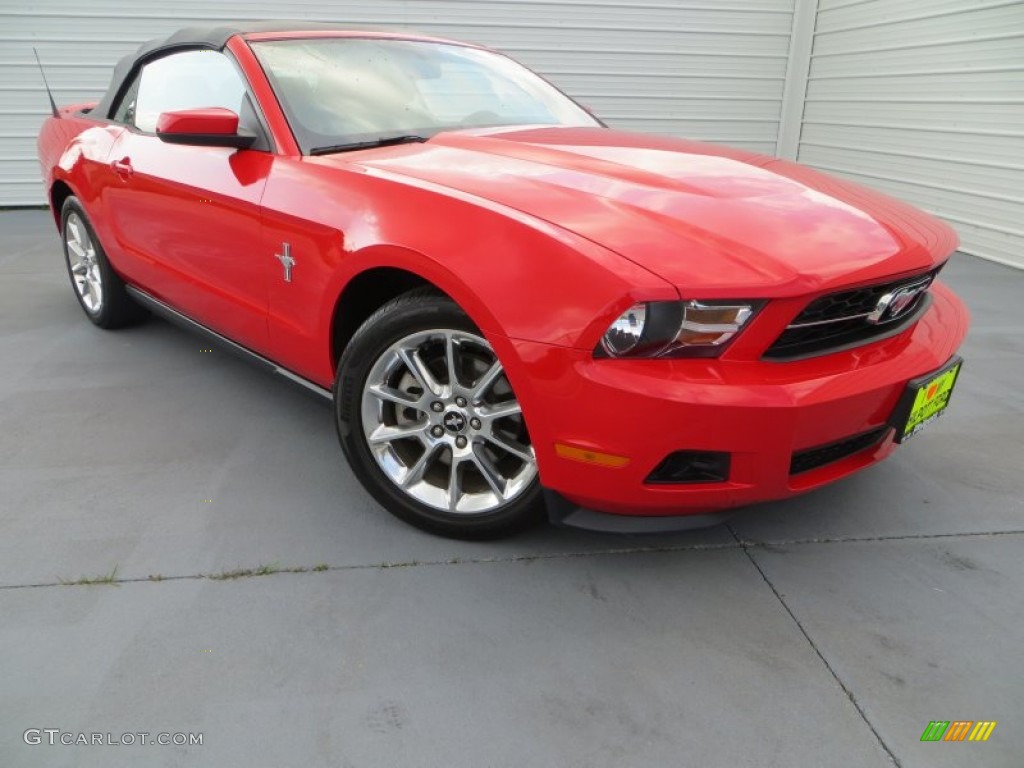 2011 Mustang V6 Premium Convertible - Race Red / Charcoal Black photo #1