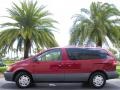 2002 Vintage Red Pearl Toyota Sienna CE  photo #1