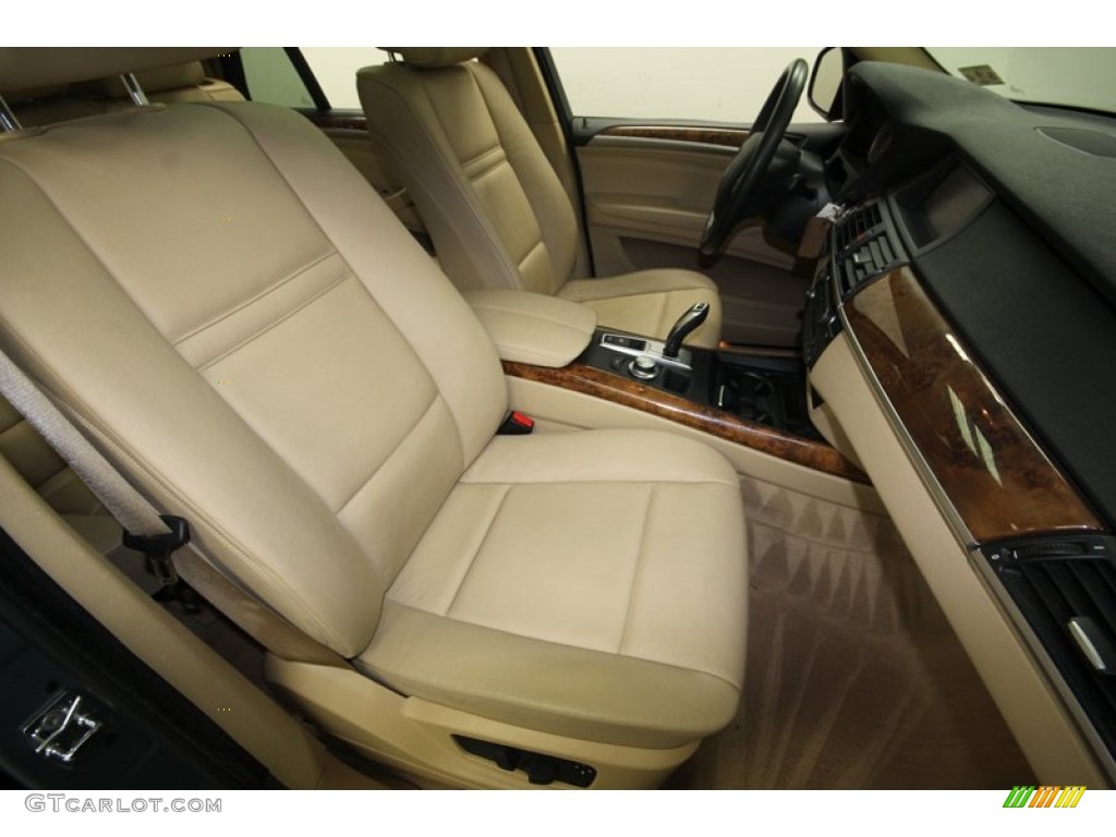 2008 X5 3.0si - Mineral Green Metallic / Sand Beige photo #44