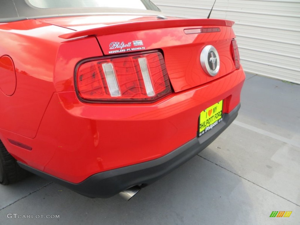 2011 Mustang V6 Premium Convertible - Race Red / Charcoal Black photo #22
