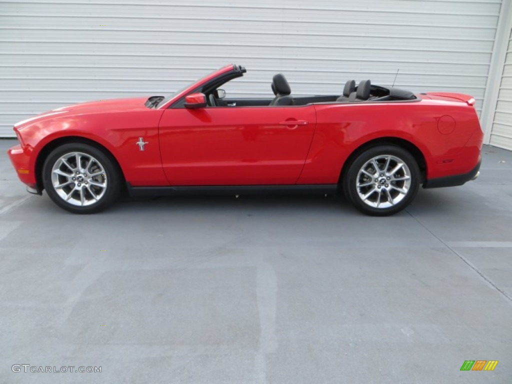 2011 Mustang V6 Premium Convertible - Race Red / Charcoal Black photo #44