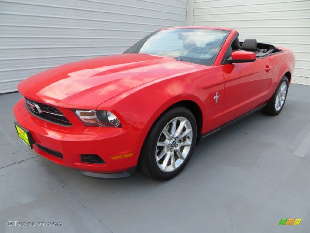 Race Red 2011 Ford Mustang V6 Premium Convertible Exterior Photo #81421464
