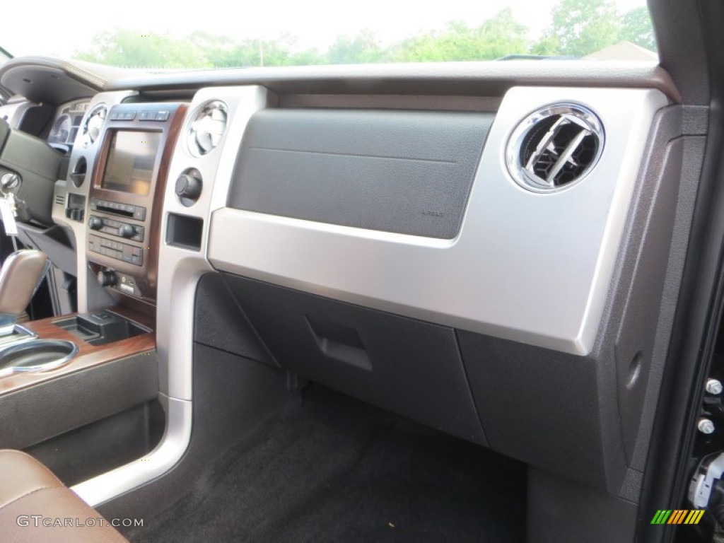2010 F150 Platinum SuperCrew - Tuxedo Black / Sienna Brown Leather/Black photo #26
