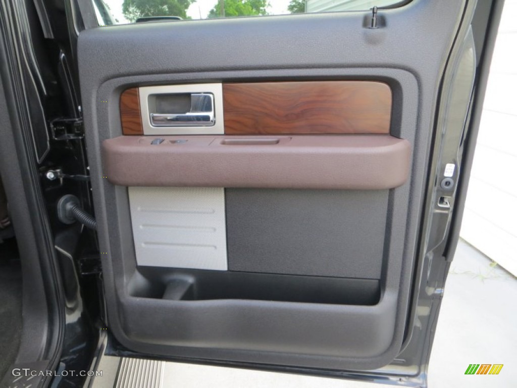 2010 F150 Platinum SuperCrew - Tuxedo Black / Sienna Brown Leather/Black photo #28