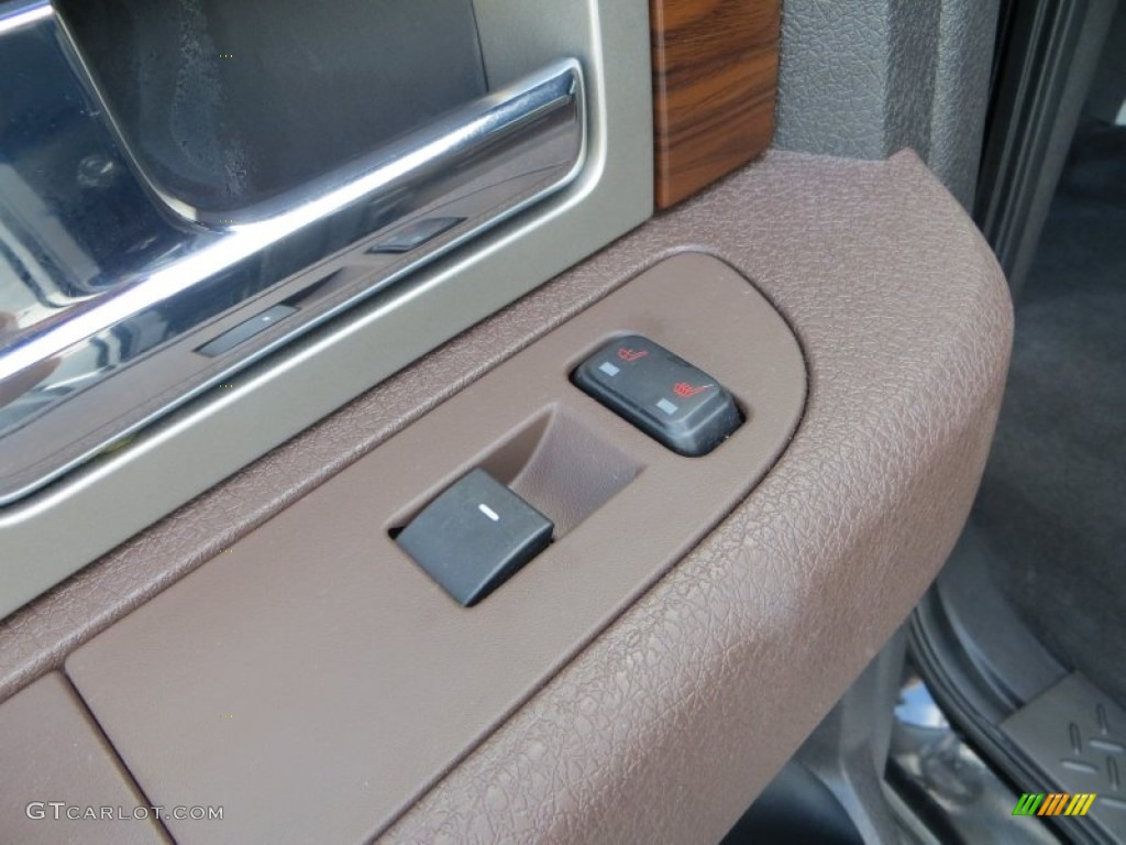 2010 F150 Platinum SuperCrew - Tuxedo Black / Sienna Brown Leather/Black photo #33