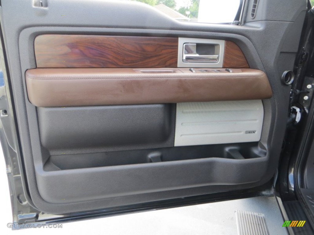 2010 F150 Platinum SuperCrew - Tuxedo Black / Sienna Brown Leather/Black photo #35