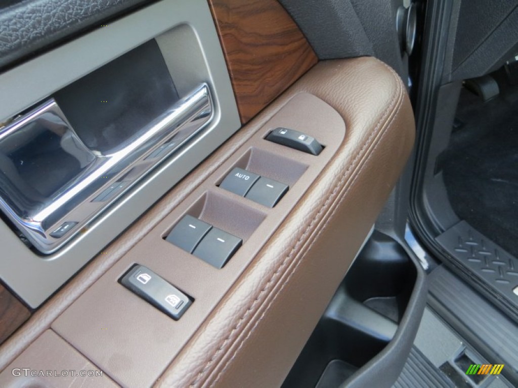 2010 F150 Platinum SuperCrew - Tuxedo Black / Sienna Brown Leather/Black photo #36