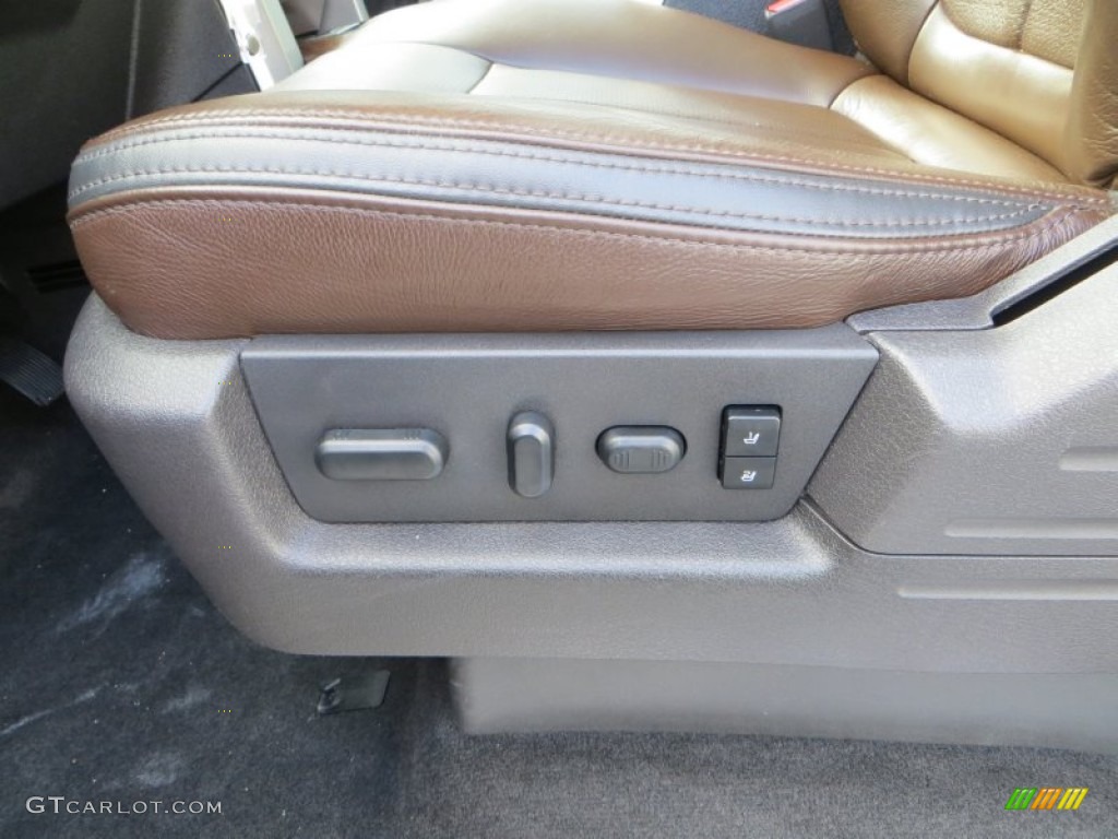 2010 F150 Platinum SuperCrew - Tuxedo Black / Sienna Brown Leather/Black photo #38