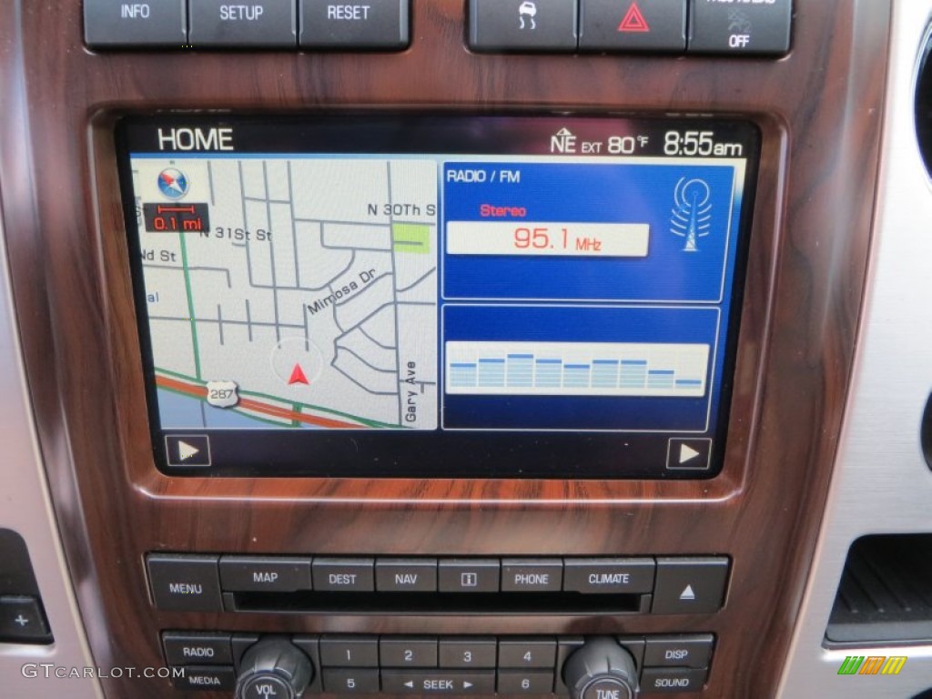 2010 F150 Platinum SuperCrew - Tuxedo Black / Sienna Brown Leather/Black photo #42