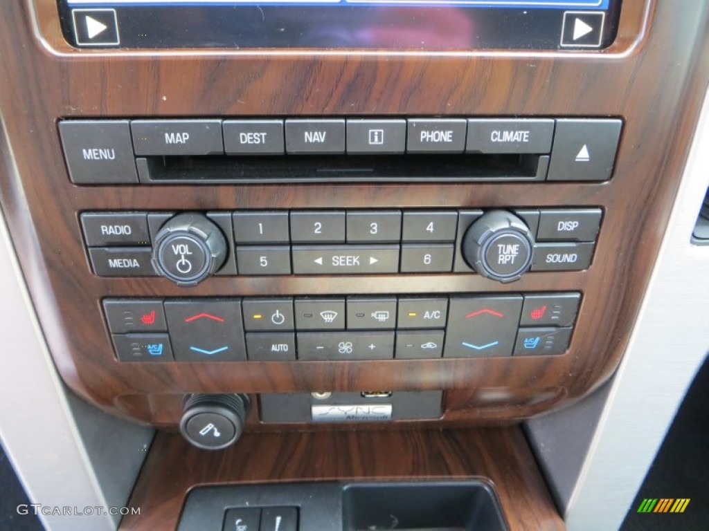 2010 F150 Platinum SuperCrew - Tuxedo Black / Sienna Brown Leather/Black photo #43