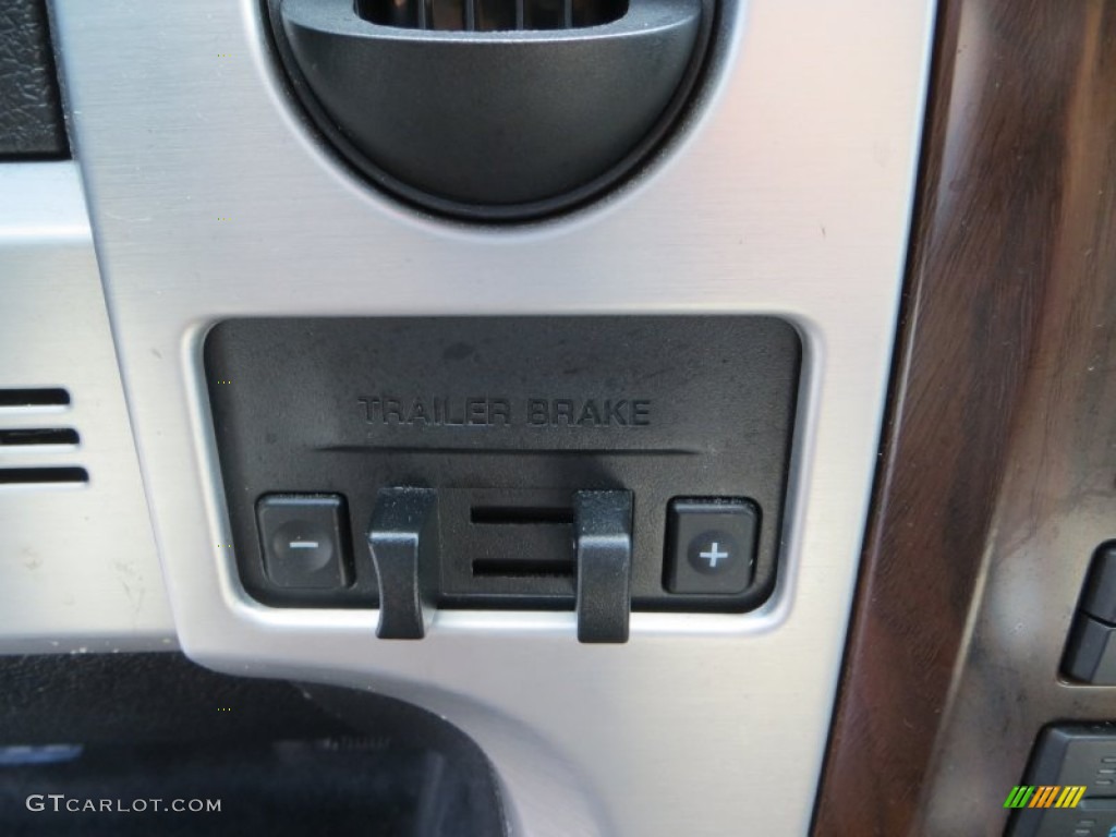 2010 F150 Platinum SuperCrew - Tuxedo Black / Sienna Brown Leather/Black photo #44