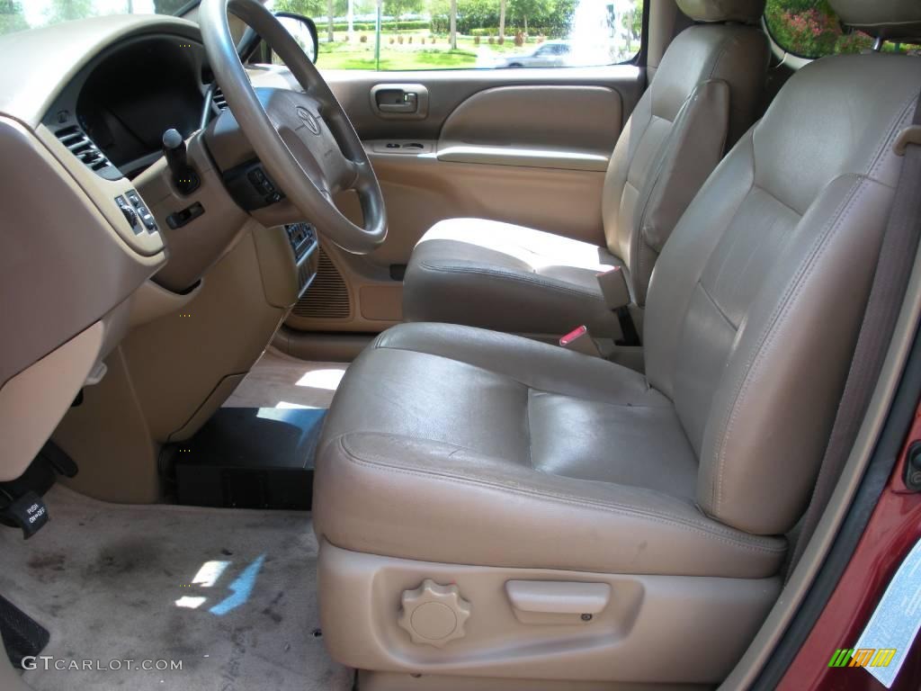 2002 Sienna CE - Vintage Red Pearl / Oak photo #11