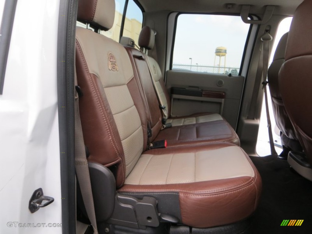 2010 Ford F250 Super Duty Cabela's Edition Crew Cab 4x4 Rear Seat Photo #81424500