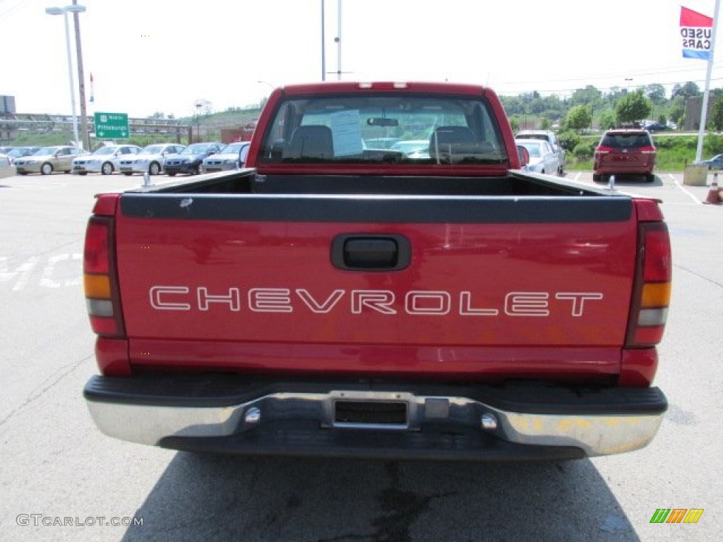 2000 Silverado 1500 Regular Cab 4x4 - Victory Red / Graphite photo #8