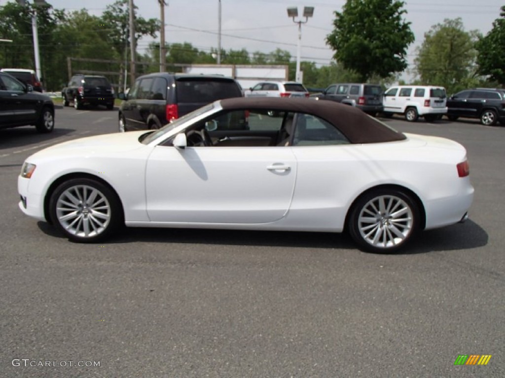 Ibis White 2011 Audi A5 2.0T quattro Convertible Exterior Photo #81425298