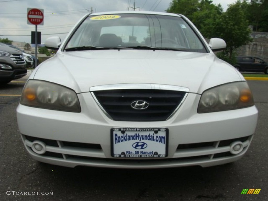 2004 Elantra GLS Sedan - Nordic White / Beige photo #2