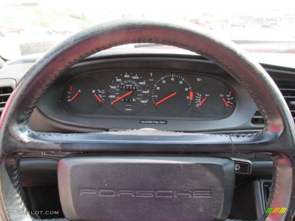 1987 Porsche 944 Standard 944 Model Black Steering Wheel Photo #81425916