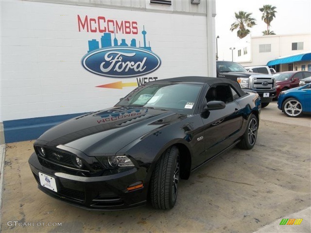 2014 Mustang GT Premium Convertible - Black / Charcoal Black photo #2