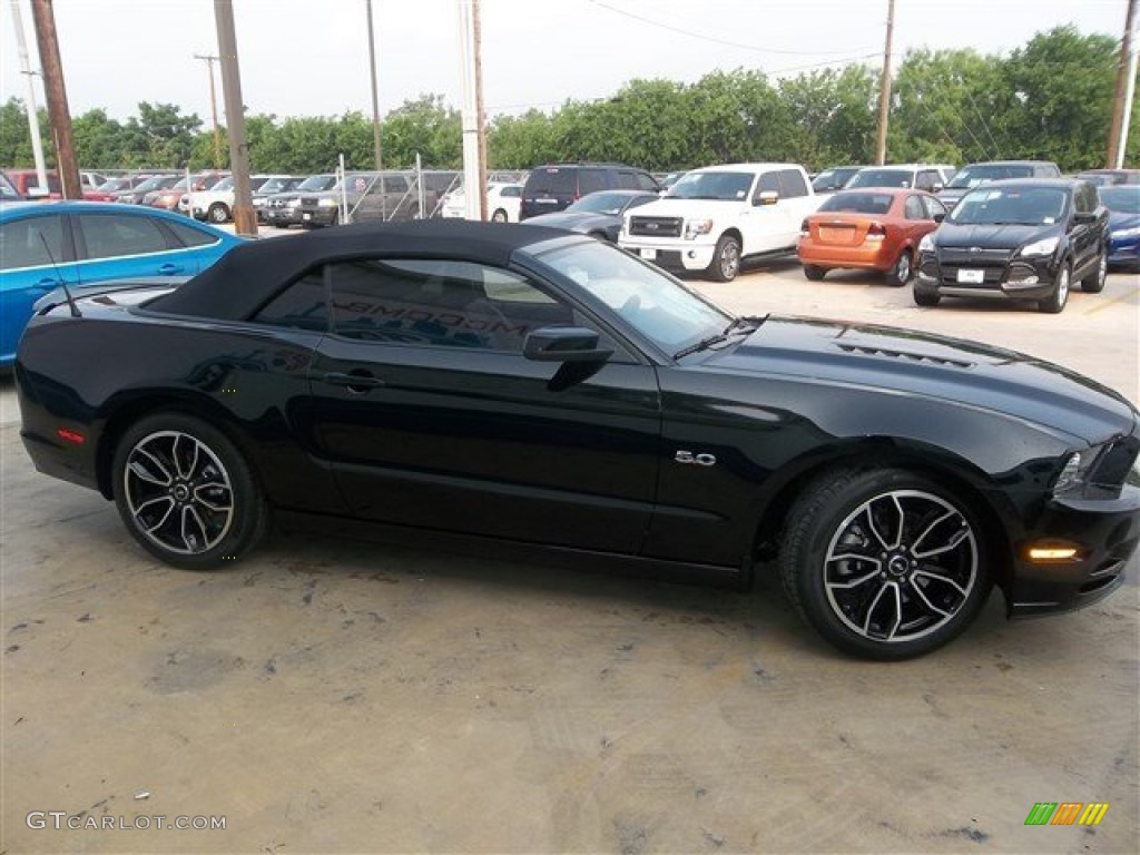 2014 Mustang GT Premium Convertible - Black / Charcoal Black photo #6