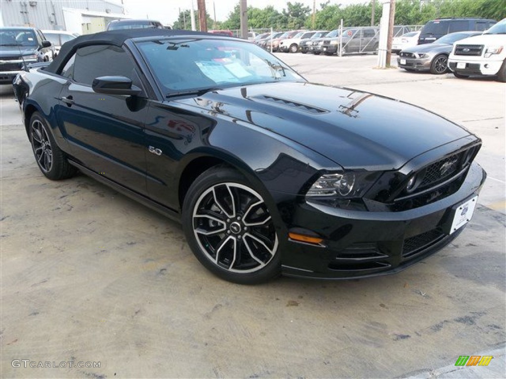 Black 2014 Ford Mustang GT Premium Convertible Exterior Photo #81426393