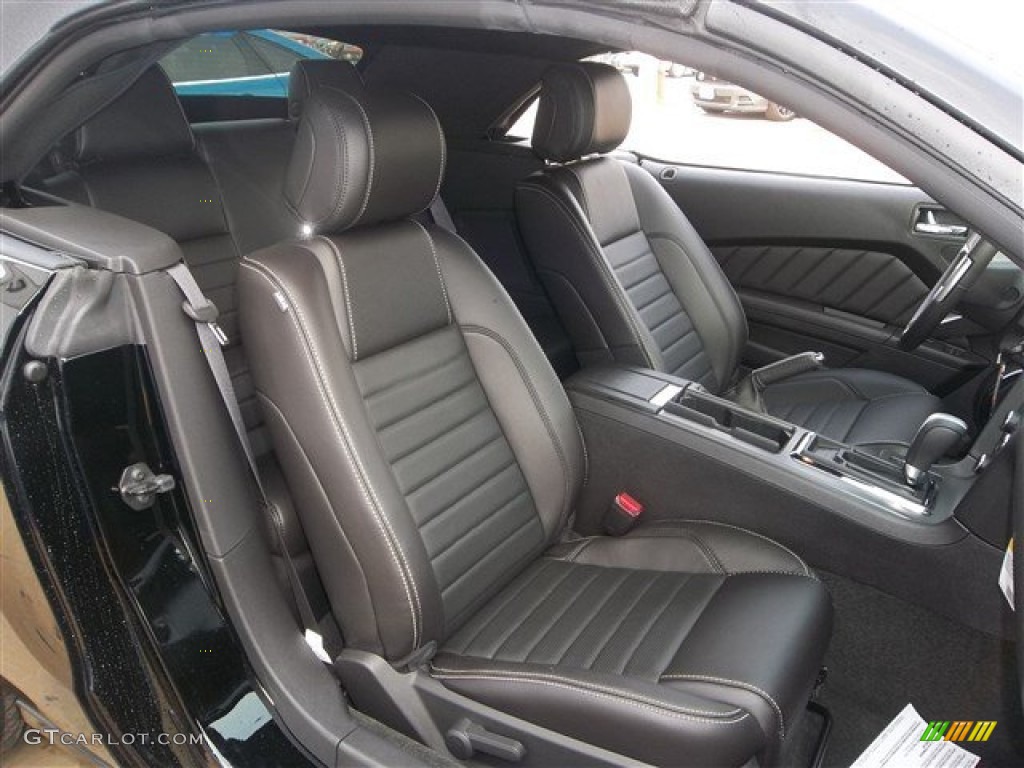 Charcoal Black Interior 2014 Ford Mustang GT Premium Convertible Photo #81426491