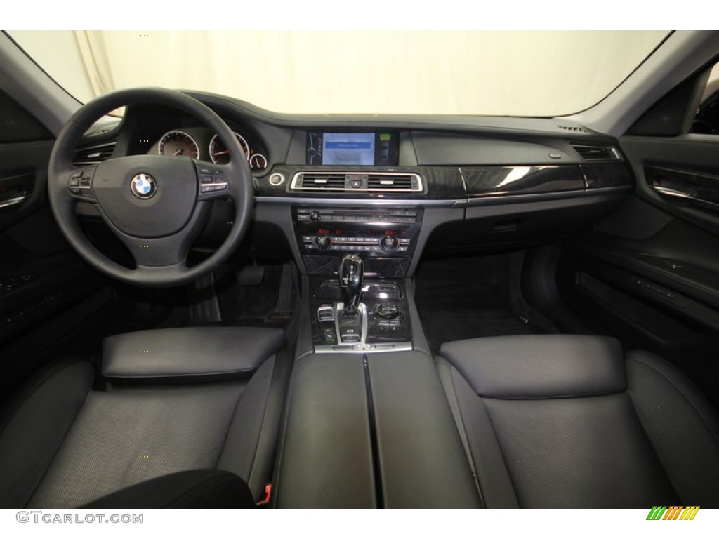 2011 BMW 7 Series 750Li Sedan Black Dashboard Photo #81427394