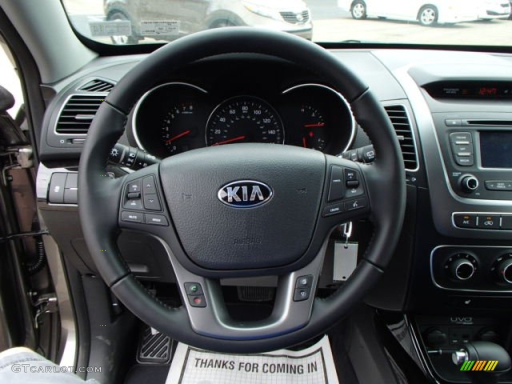 2014 Kia Sorento LX V6 AWD Beige Steering Wheel Photo #81427697