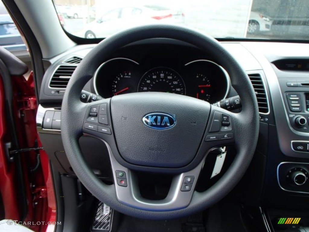 2014 Kia Sorento LX AWD Black Steering Wheel Photo #81429173