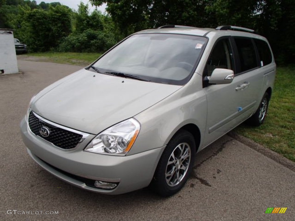 Silverstone Beige 2014 Kia Sedona LX Exterior Photo #81430161