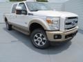 2013 White Platinum Tri-Coat Ford F250 Super Duty King Ranch Crew Cab 4x4  photo #2