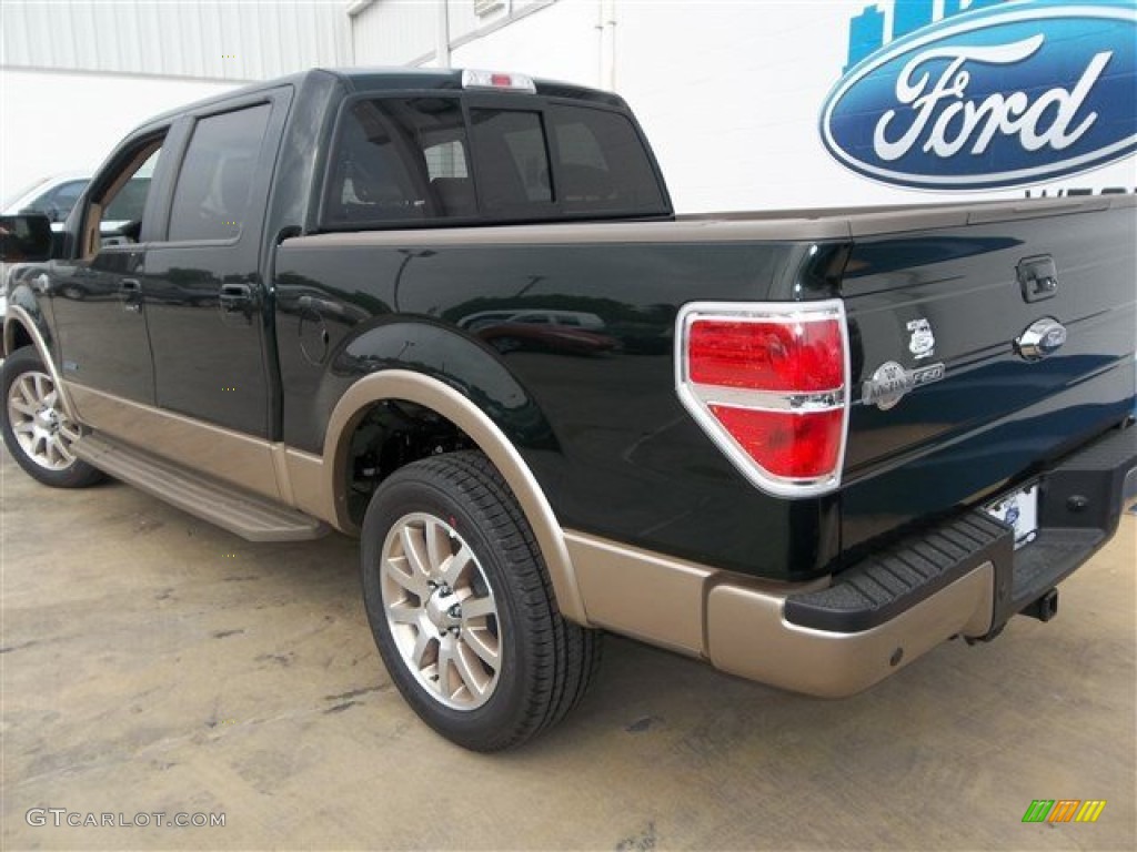 2013 F150 King Ranch SuperCrew - Green Gem Metallic / King Ranch Chaparral Leather photo #4