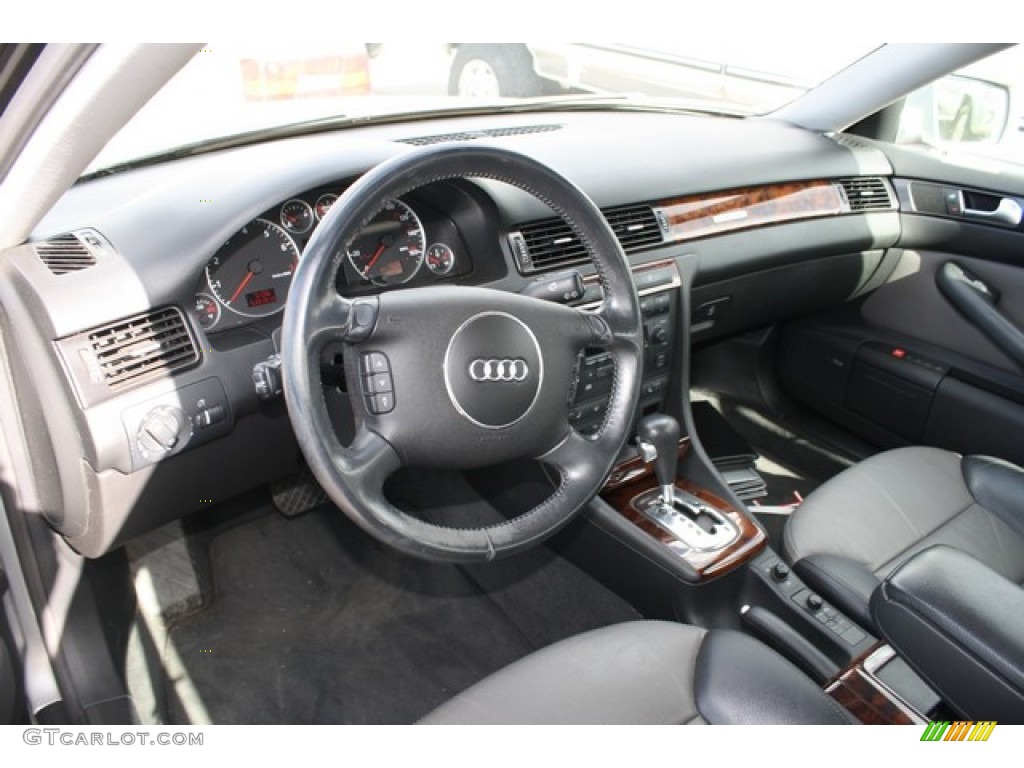 Platinum/Saber Black Interior 2002 Audi Allroad 2.7T quattro Photo #81433412